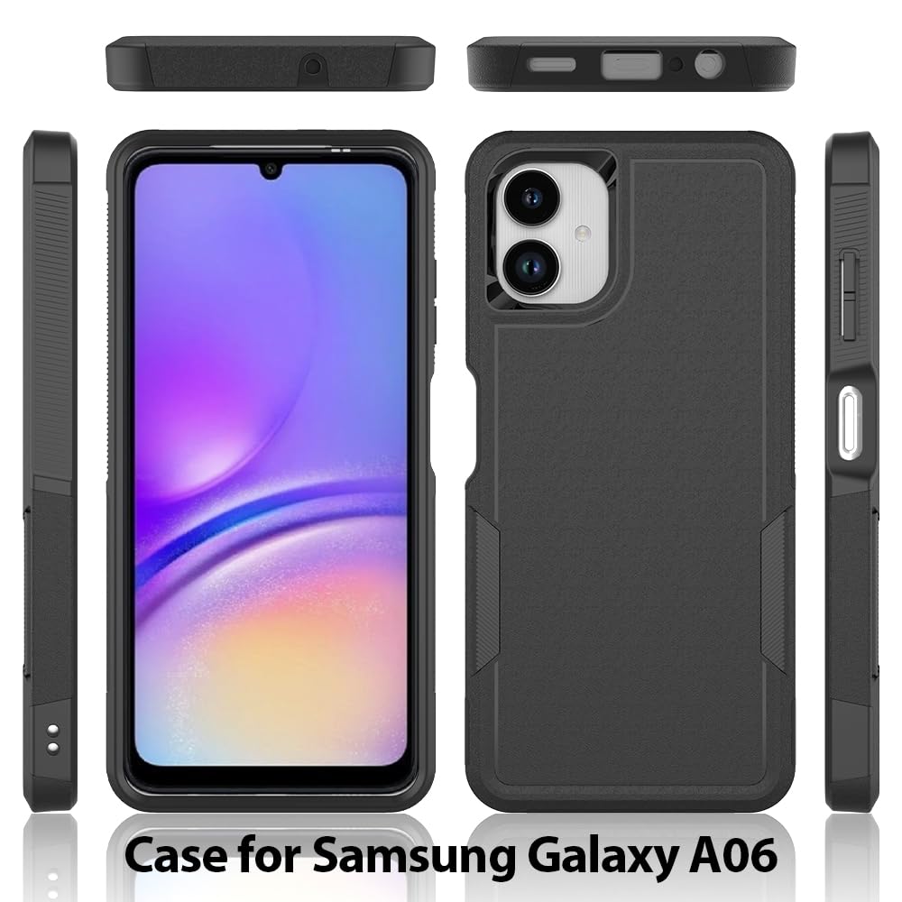 Galaxy A06 Case - Shockproof 2-in-1 TPU+PC Hybrid Protection