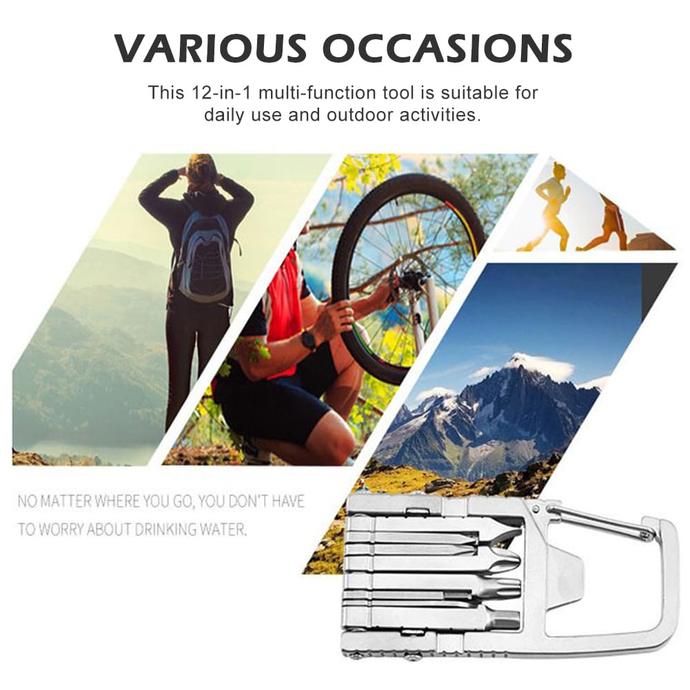 1 Mini Multi Tool, Portable Keychain Multitool Screwdriver Bit, Folding Outdo