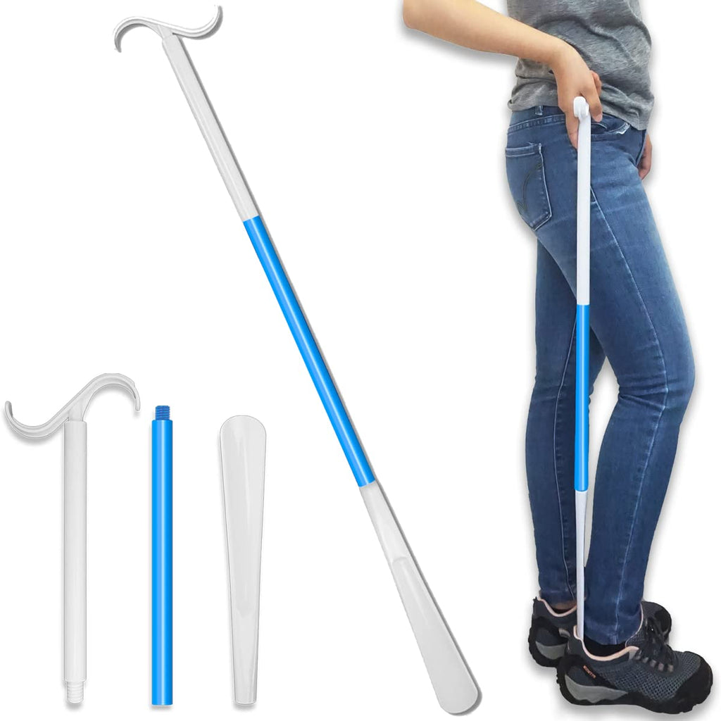 Inch Long Handled Shoe Horn, Dressing Stick, Sock Remover Aid Helper - Versatile