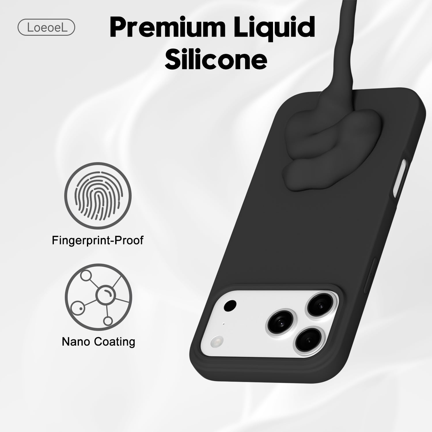 Iphone 17 Pro Case Silicone Mag Safe, Magsafe Ultra Slim Thin Magnetic Phone Cas