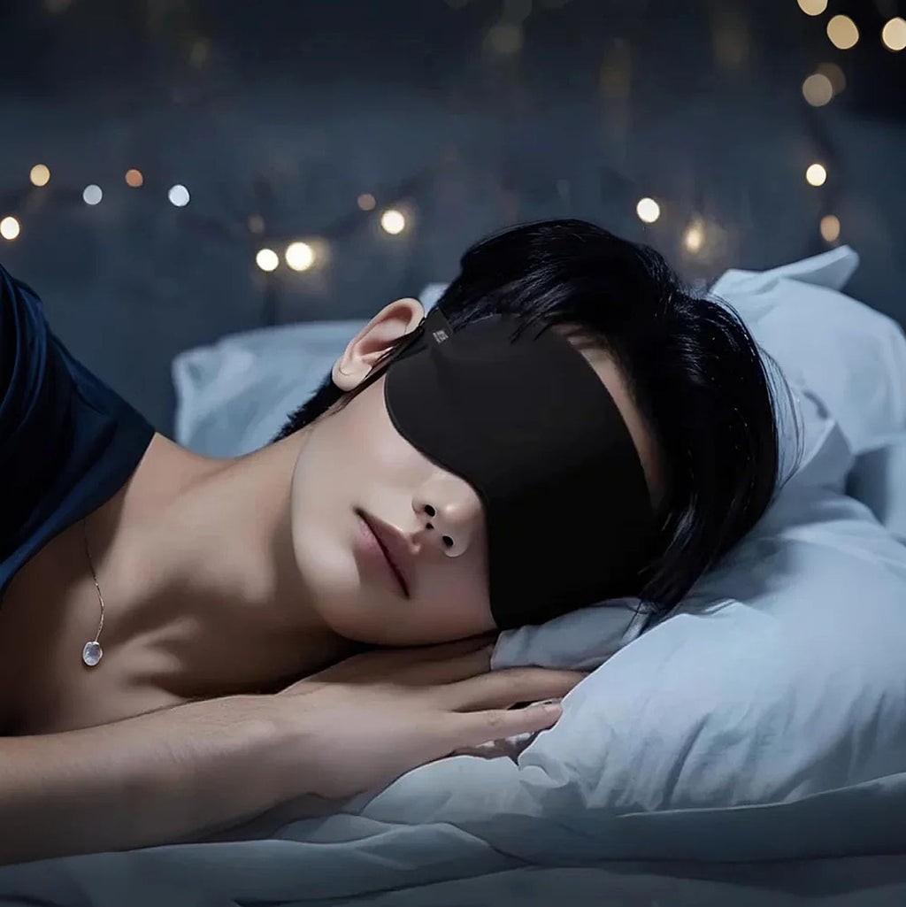 Sleep Mask for Women & Men, 100% Blackout Silky Eye Cover, Zero Eye Pressur