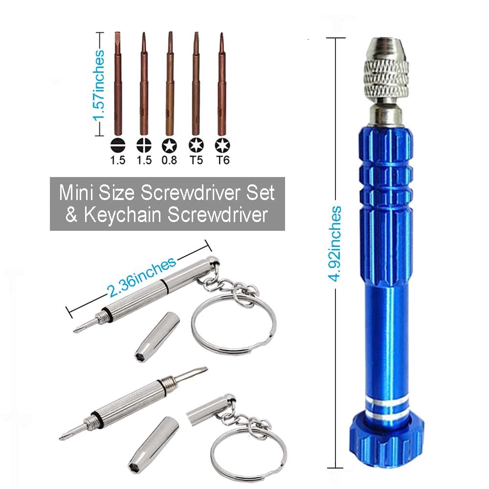 Kit, 5-in-1 Multifunctional Precision Screwdriver Set (torxT5~T6,+1.5,-1.