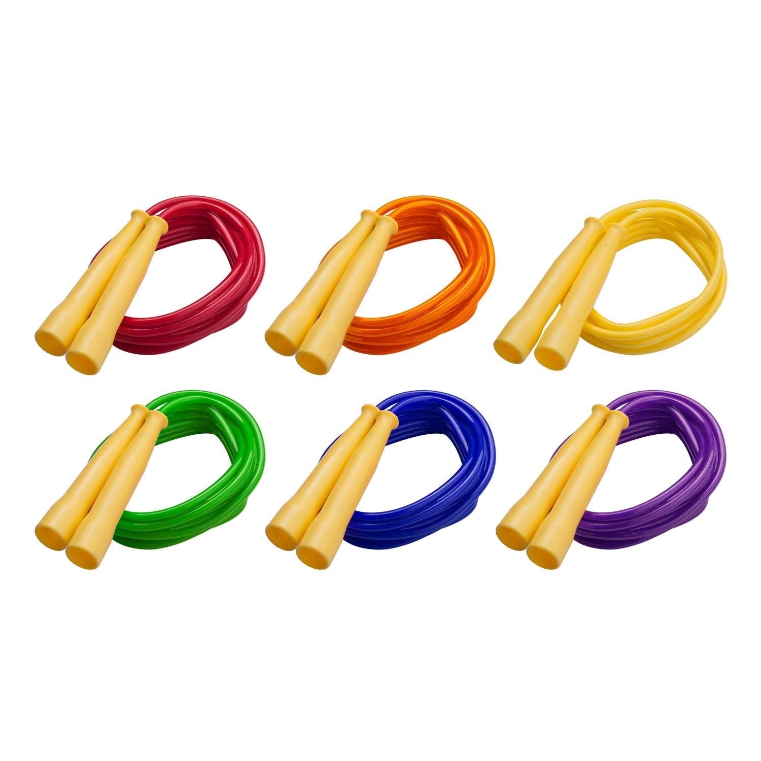 Sports 8 Foot Licorice Jump Rope for Fitness, Assorted Colors - Speed Jump Ropes