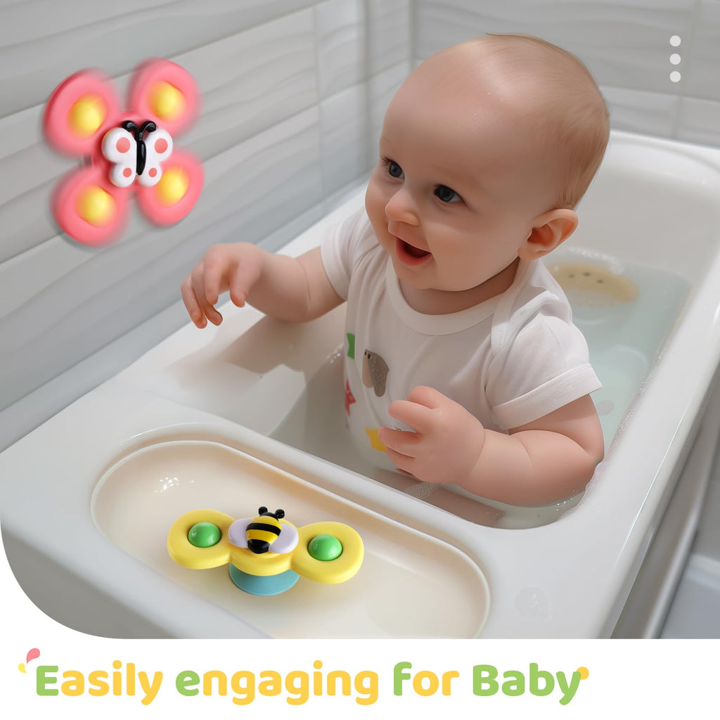 Suction Cup Spinner Toys for 1 2 Year Old Boy Girl Birthday Gift|Spinning T