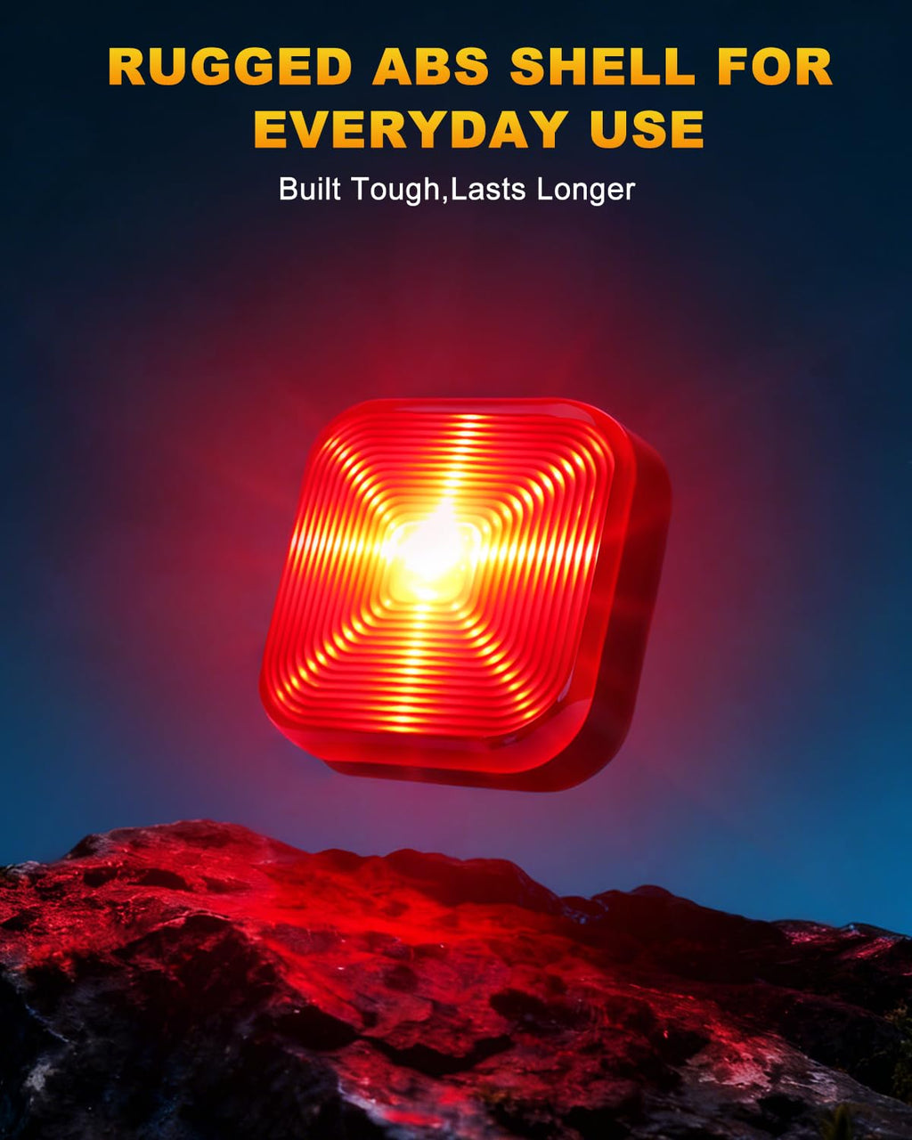 Bike Lights for Night Riding, 5 Modes Bike Rear Light for Cycling Safety, Rechar