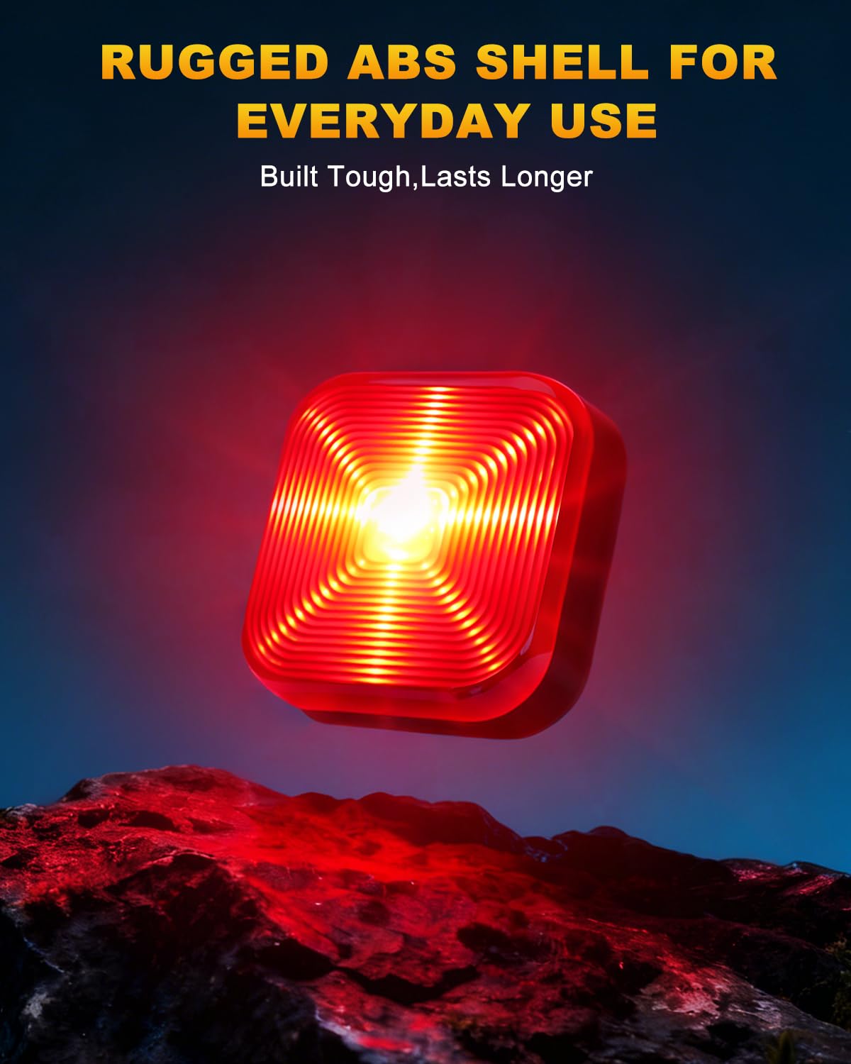 Bike Lights for Night Riding, 5 Modes Bike Rear Light for Cycling Safety, Rechar