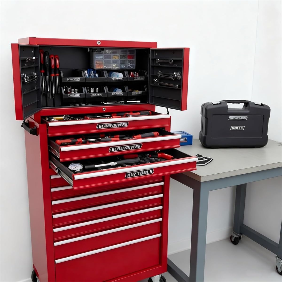 Pack of Magnetic Toolbox Labels, 3D-Printed Tool Box Labels, General Tool Box Or