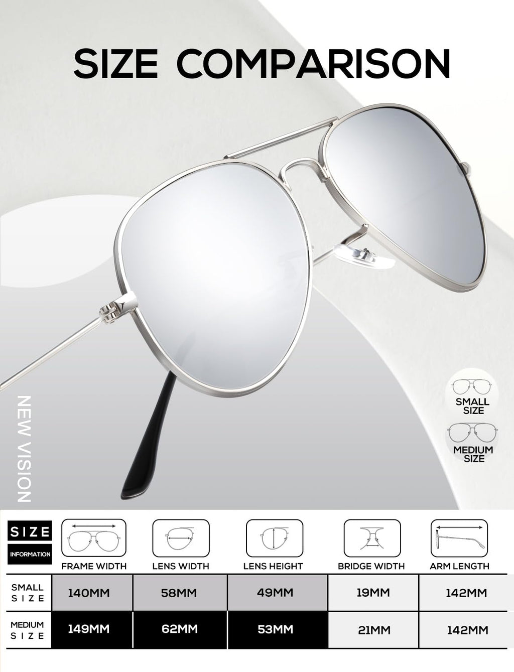 Aviator Sunglasses for Men Women Driving Sun glasses Polarized Lens UV B
