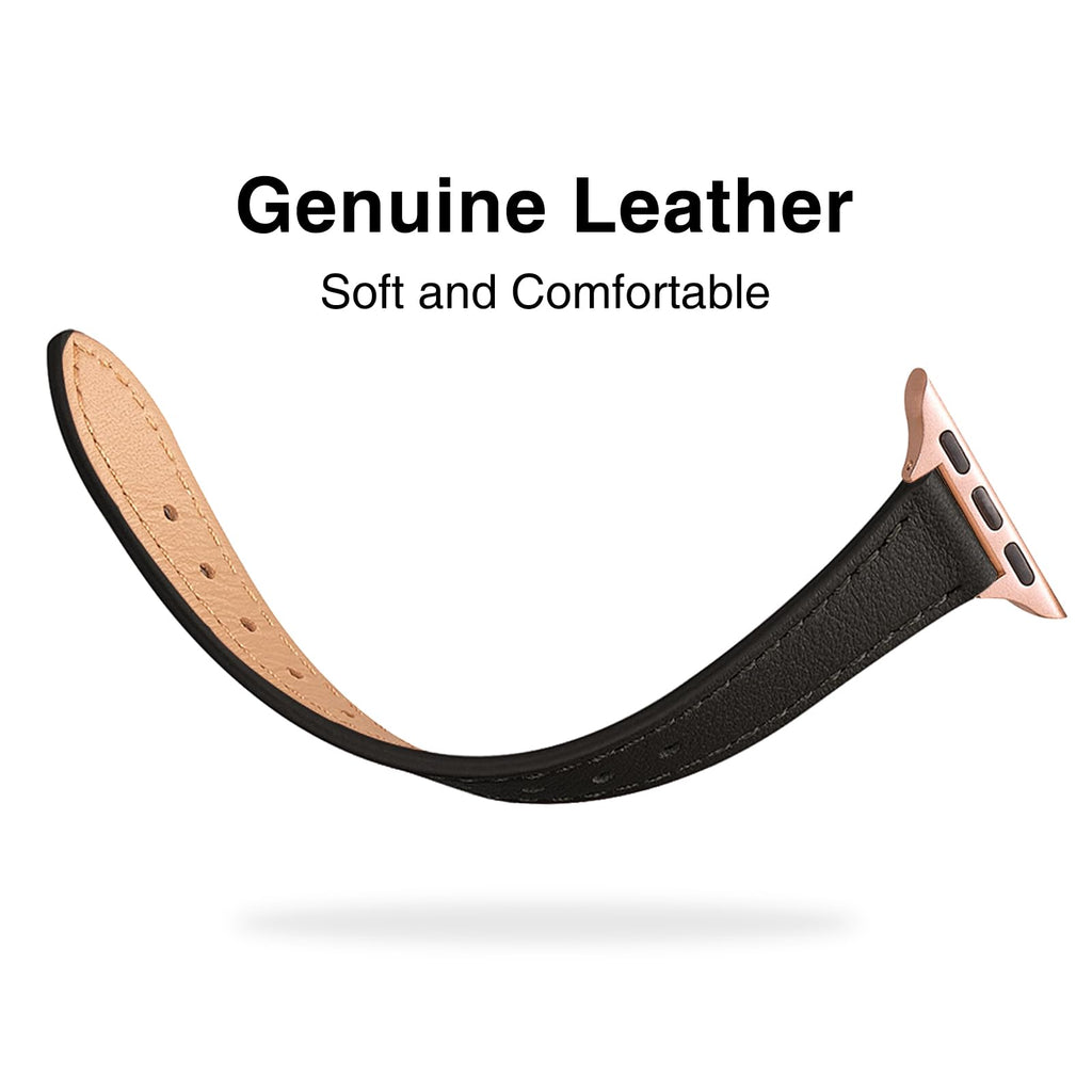 Leather Bands Compatible with Apple Watch Band 38mm 40mm 41mm 42mm(Series 1