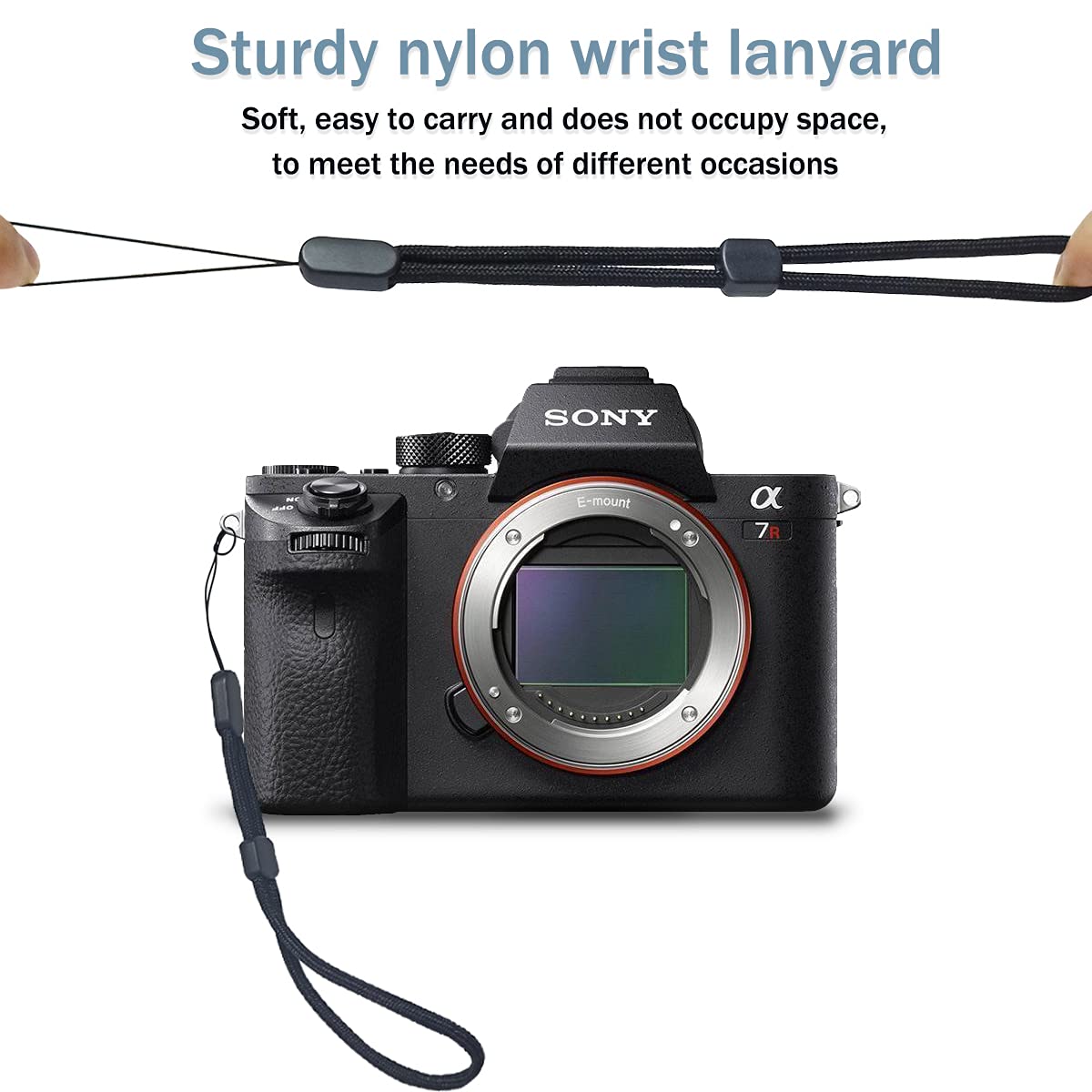 Wrist Lanyard, 8.8 Inch Hand Wrist Strap Lanyard, Adjustable Nylon Wristlet Stra