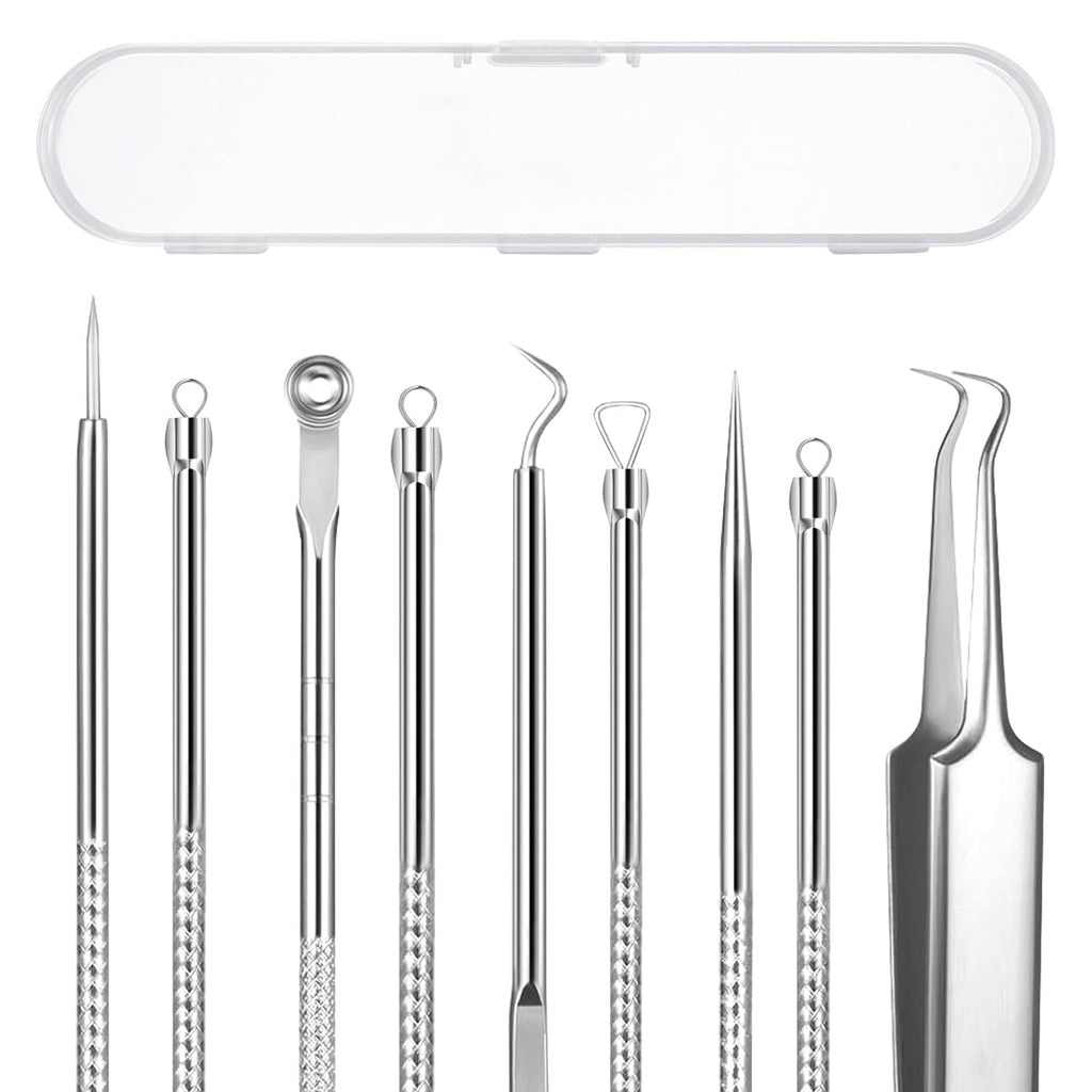 Remover Comedone Extractor Kit 5 Piece — Professional Stainless Steel Pimple & A