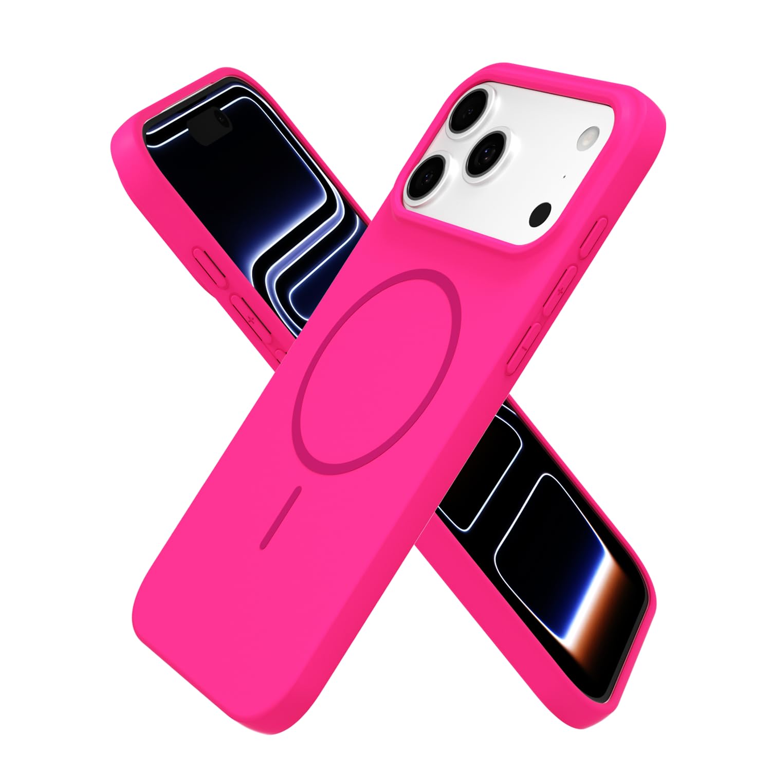Iphone 17 Pro Case Silicone Mag Safe, Magnetic Slim Thin Phone Case Magsafe Wire
