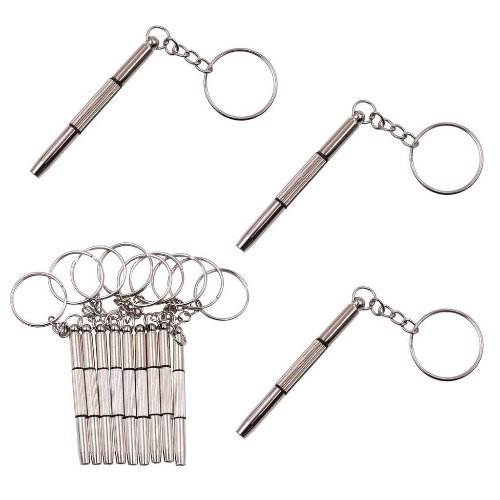 Pack Eyeglass Screwdriver Keychain Mini 3in1 Flat Phillips Hex Portable Glass