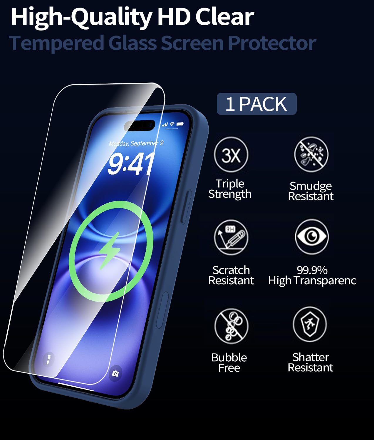 Case For Iphone 16 With Screen Protector [Full Camera Protection] [Strong Magsaf