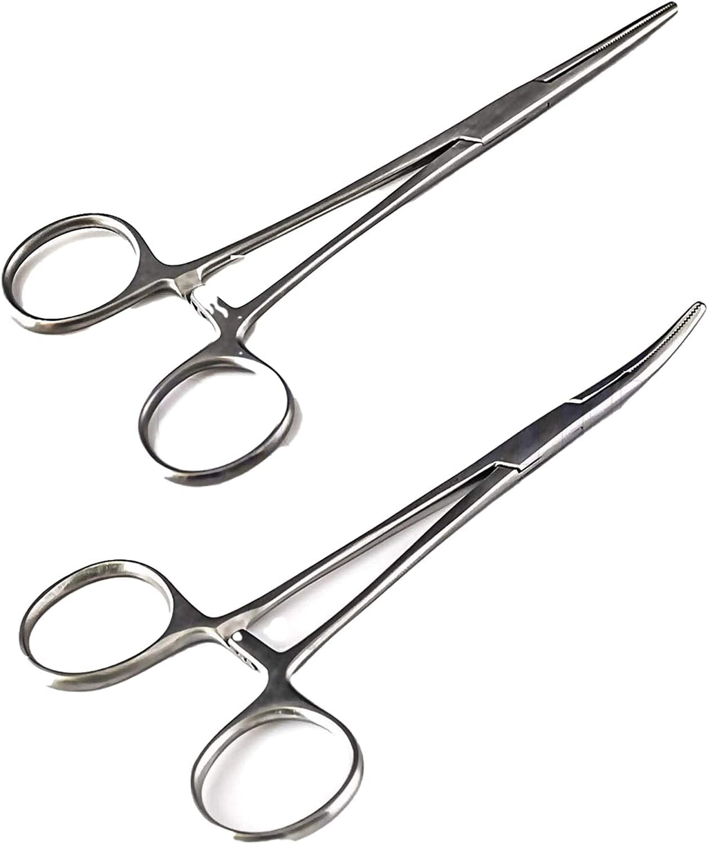 Versatile Angling Tools with 2pc 5 Inch Fishing Forceps Set - Stainless S