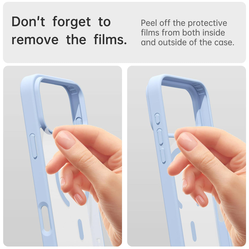 Iphone 17 Pro Case Clear Magnetic Magsafe, Cute Thin Slim Transparent Anti-Yello