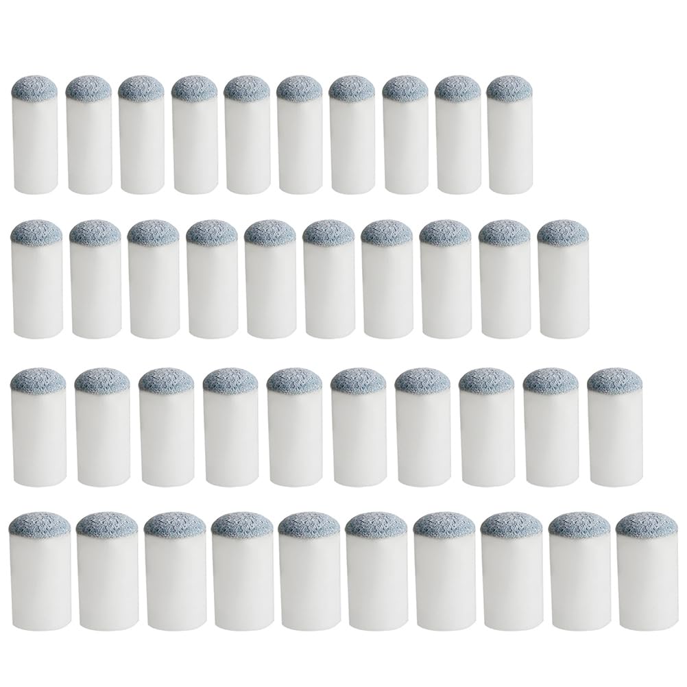 40pcs Slip On Pool Cue Tips Replacement Billiard Cue Tips 4 Sizes Slip-On Cue Ti