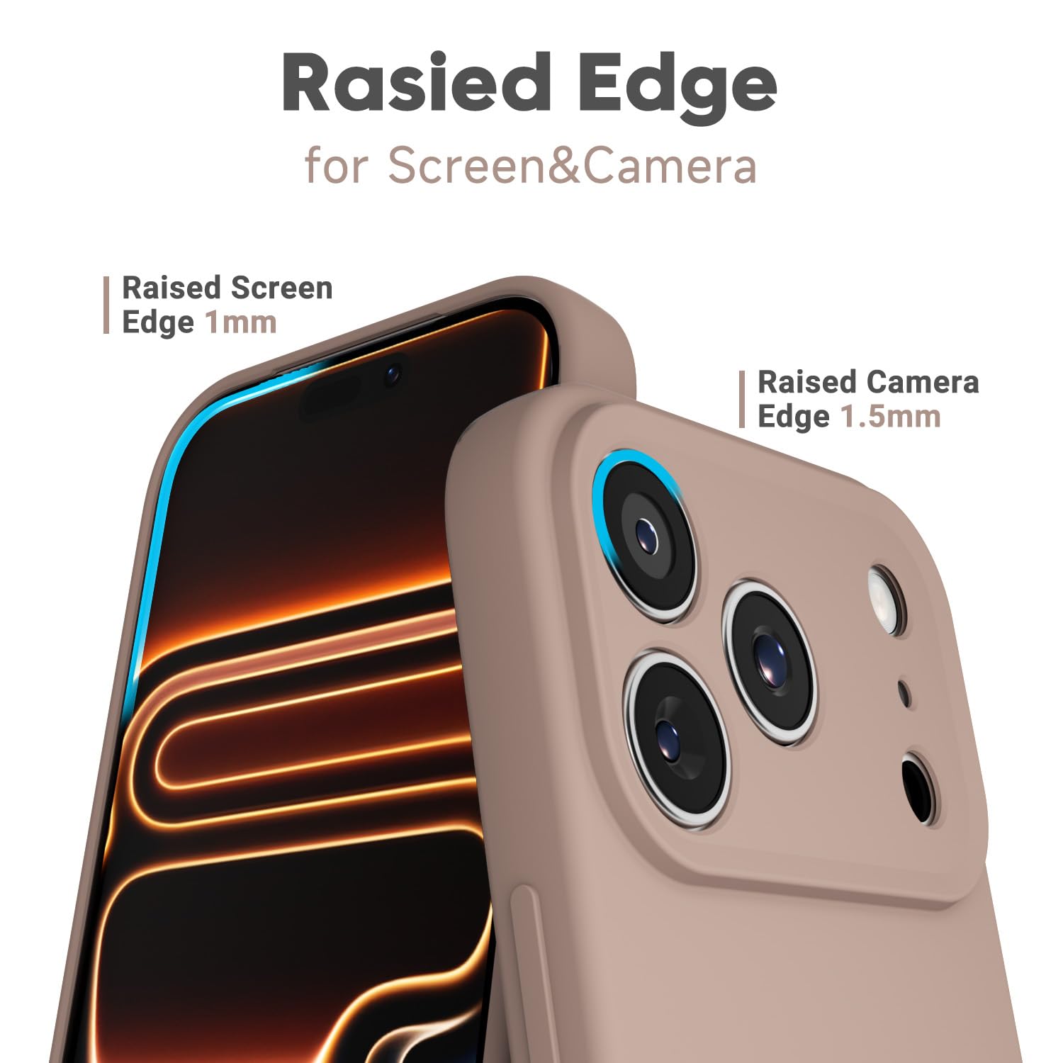 Iphone 17 Pro Phone Case Silicone, Minimalist Ultra Thin Slim Soft Rubber Gel So