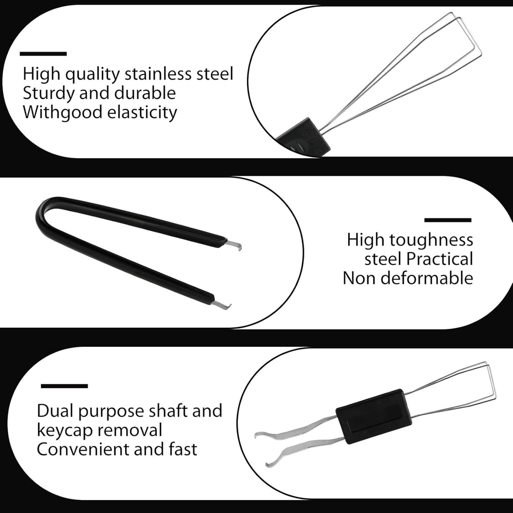 Keycap Remover, Switch Puller Set with Precision Tweezers and Cle