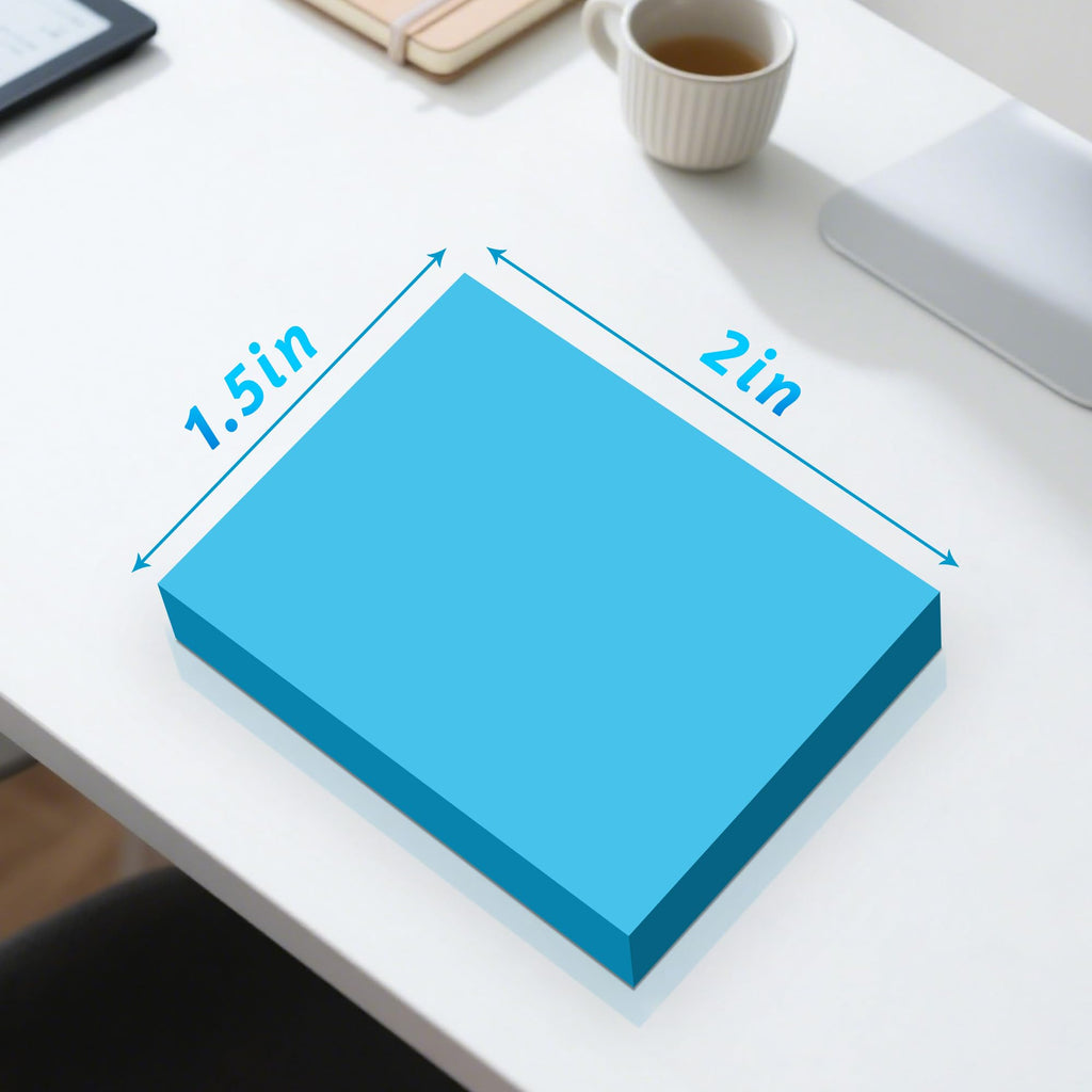 Sticky Notes 1.5x2 in, 9 Colors Bright Strong Adhesive Post, Suitable
