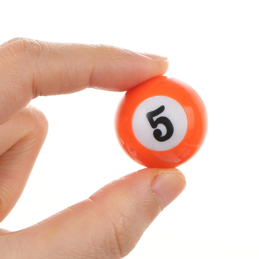 Mini Billiard Balls Set – 25mm (0.98") Small Pool Balls for Table Games, Travel