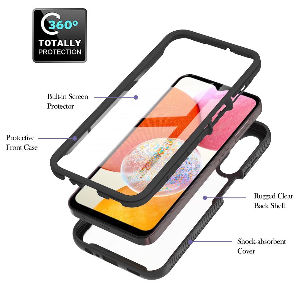 Samsung Galaxy A17 Case, For Samsung A17 5G Phone Case With Built-In Screen Prot
