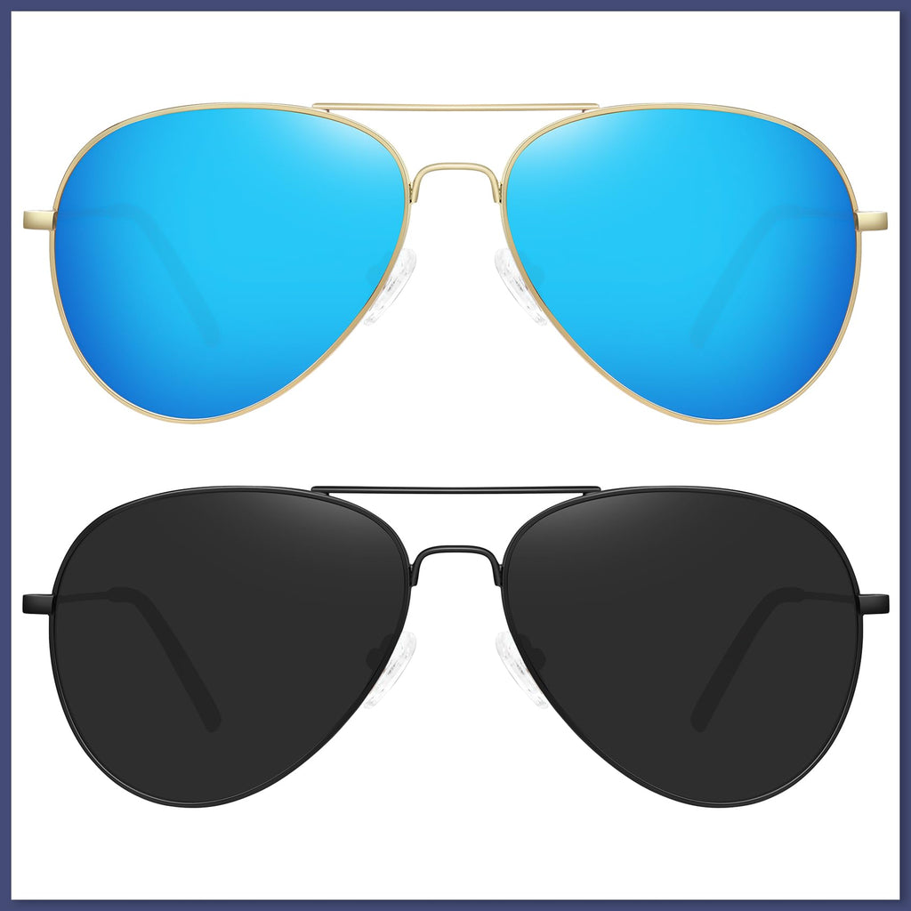 Polarized Aviator Sunglasses — UV Protection for Women & Men