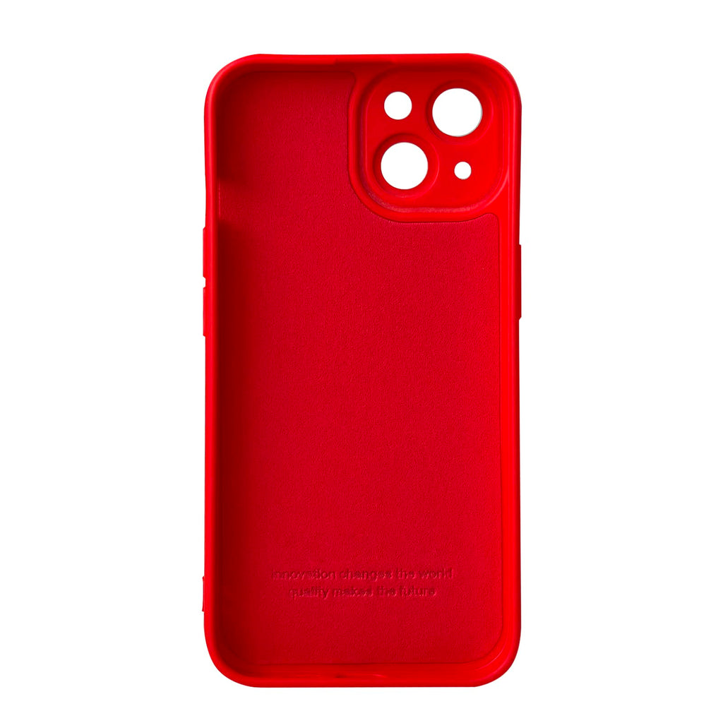 for iPhone 14 Case, Red Silicone TPU Rubber Back Cover Case Compatible for iPhon