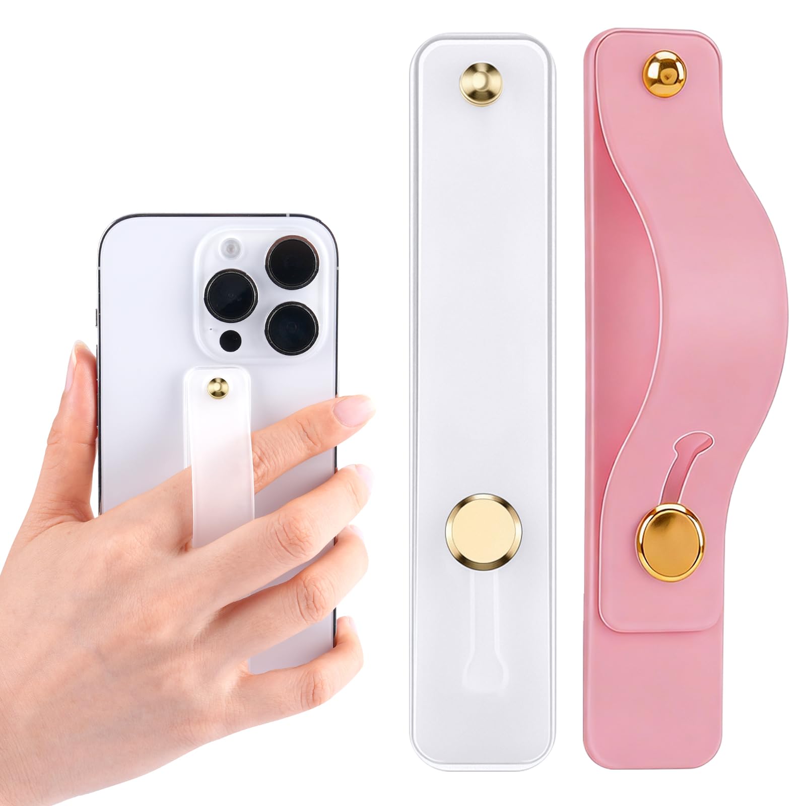 Silicone Phone Strap With Kickstand - Versatile Grip & Holder For Most Phones An