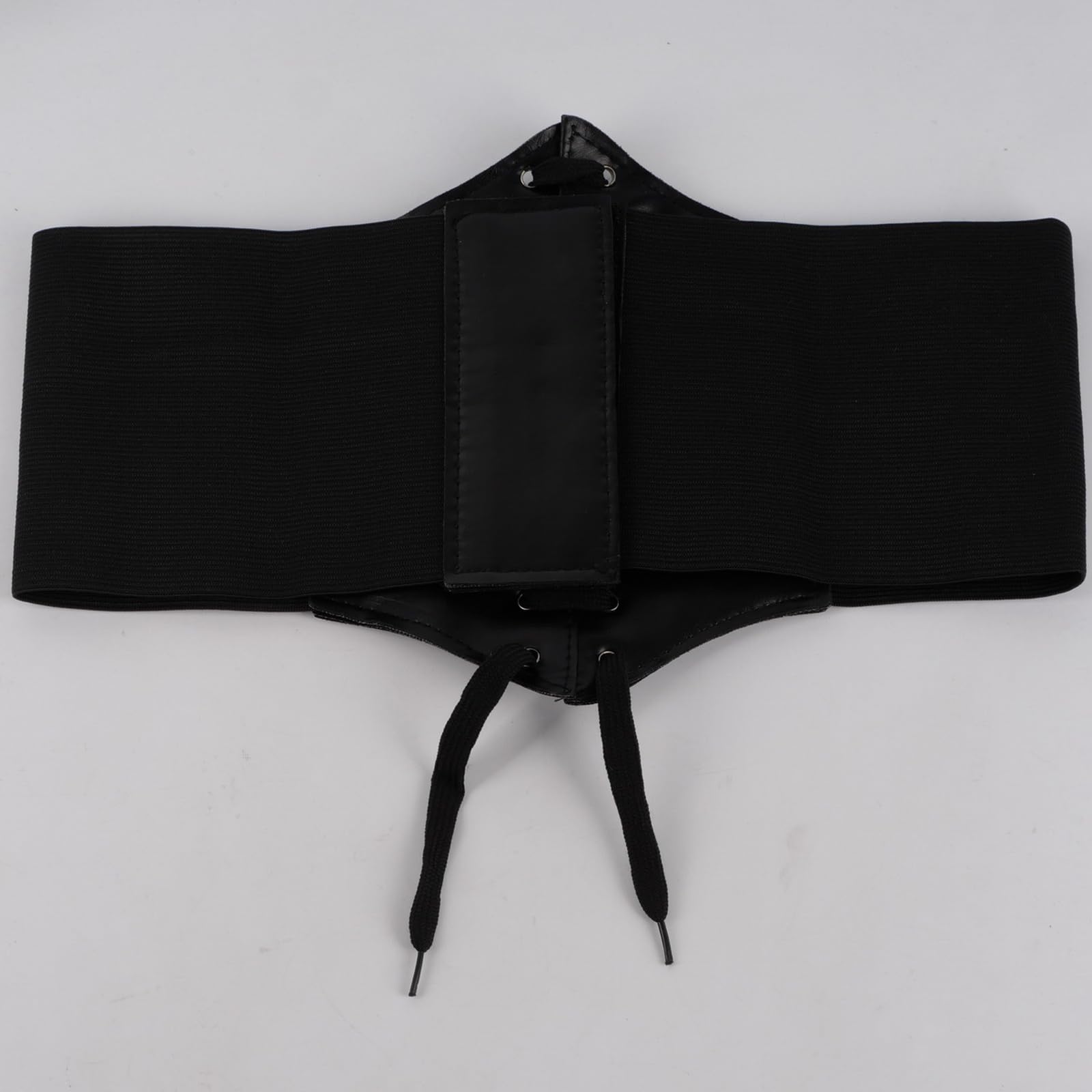 Cincher Corset Wide Band Elastic Tied Waspie Belt Leather Soft Adjustable