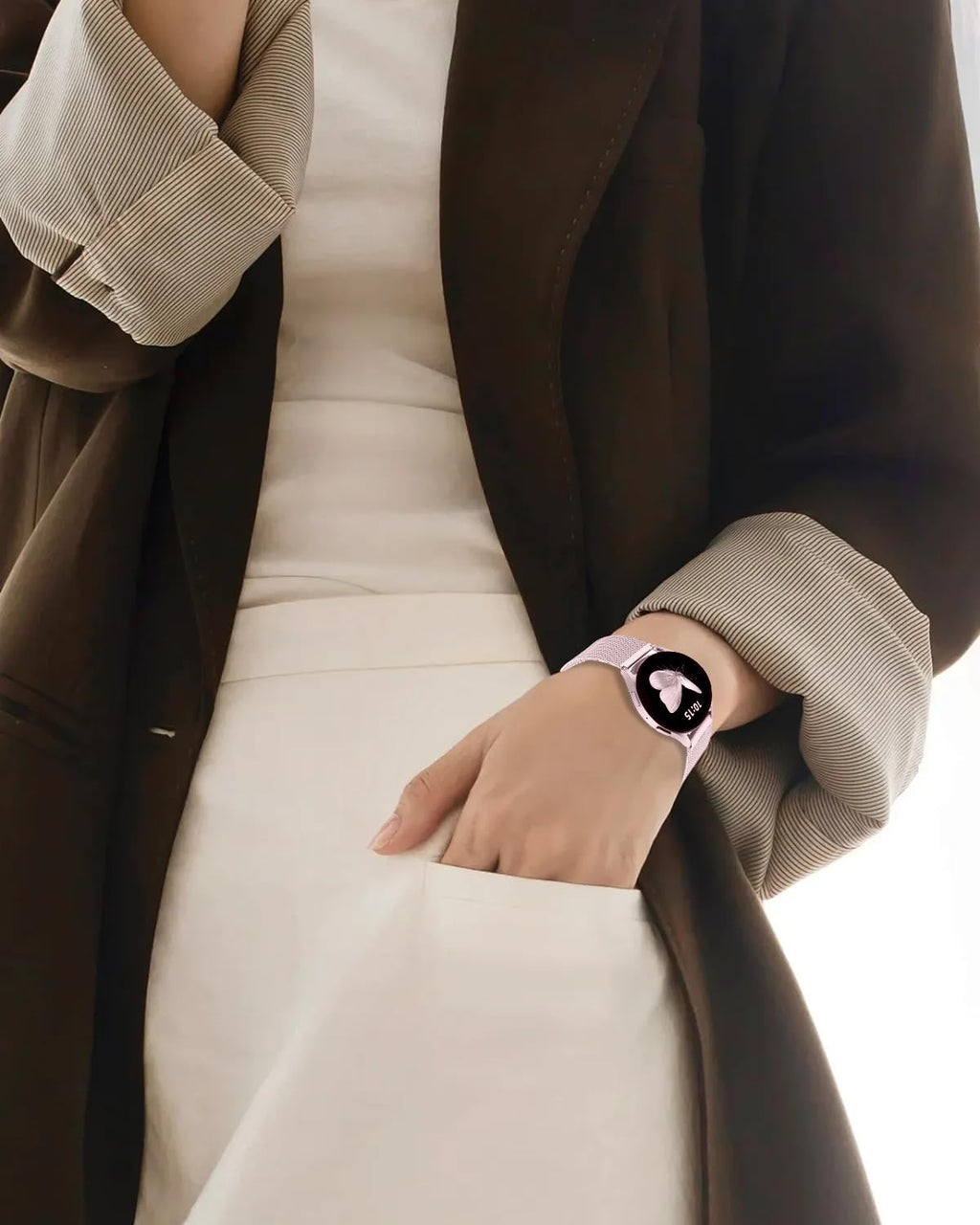 Band Compatible with Galaxy Watch 7 Band 40mm 44mm,Magnetic 20mm Quick Release W