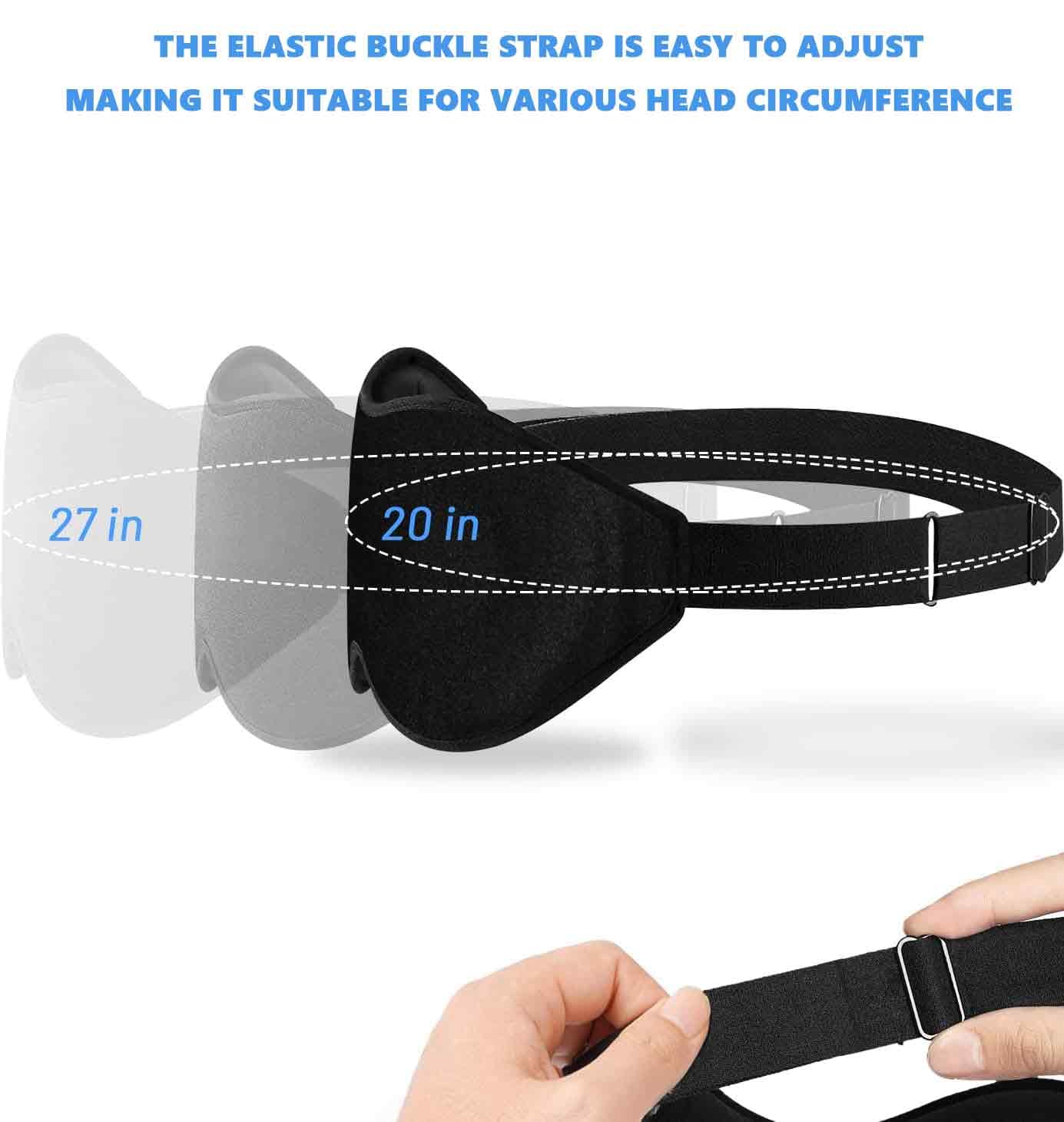 Mask for Men Women, Sleeping Mask for Side Sleeper, Travel Blackout Night Bl