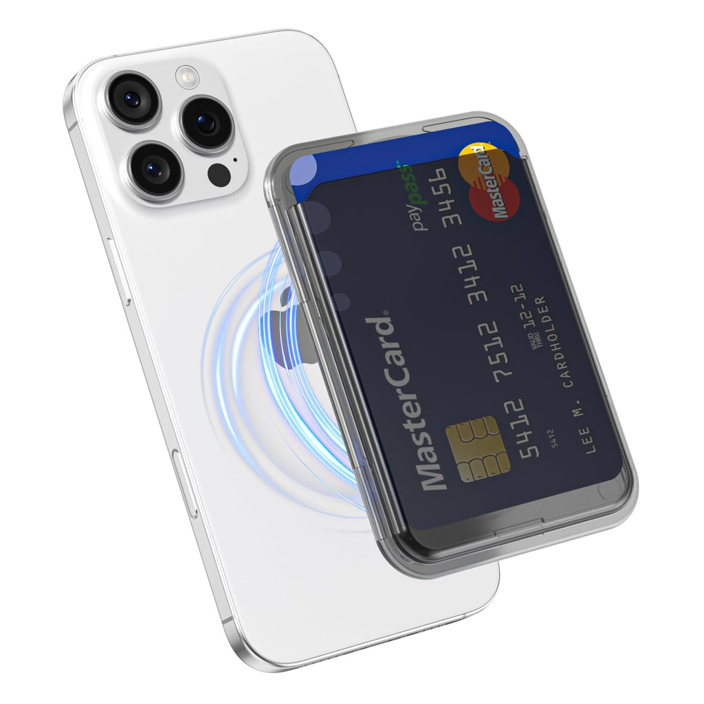 Wallet Clear Compatible with Magsafe Wallet, Slim Thin Translucen