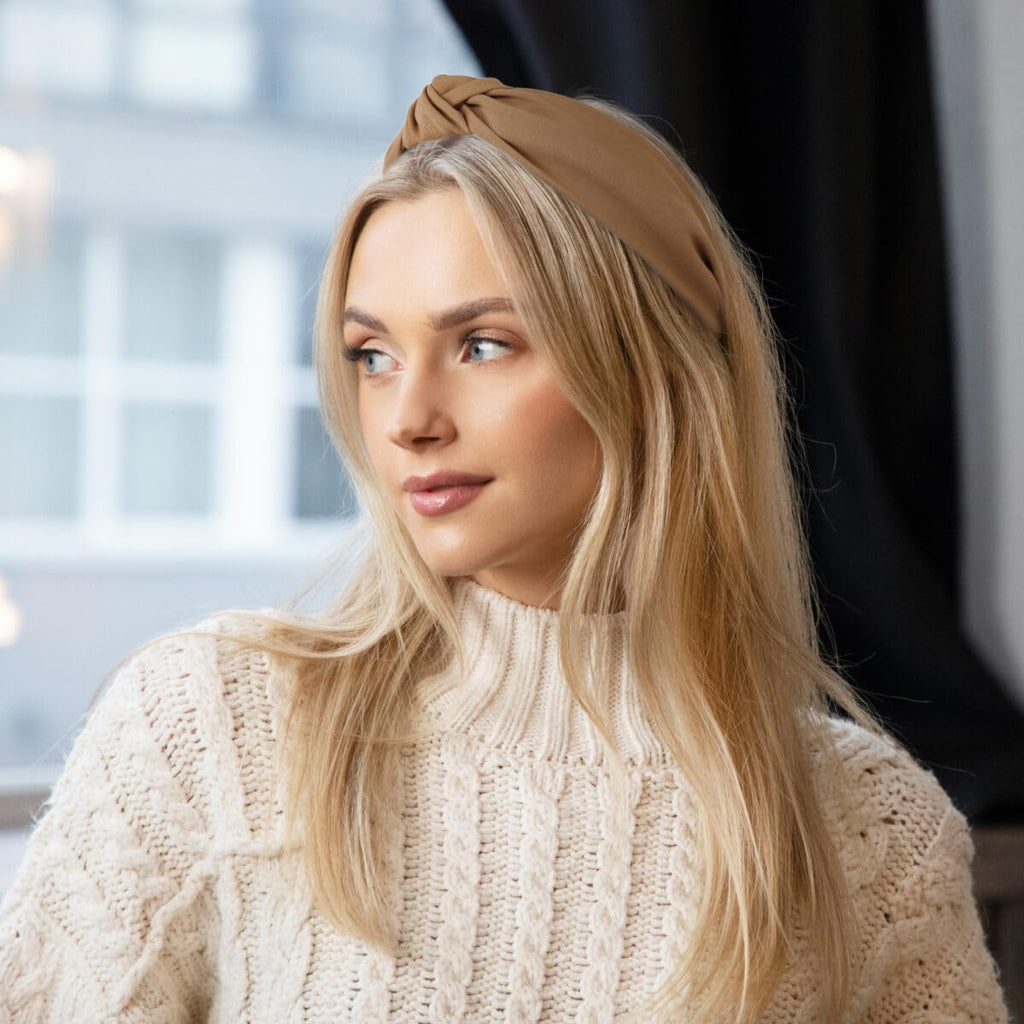 Fashion Hairbands and Hair Hoops: Non-Slip Top Knot Headbands with Leopard Print