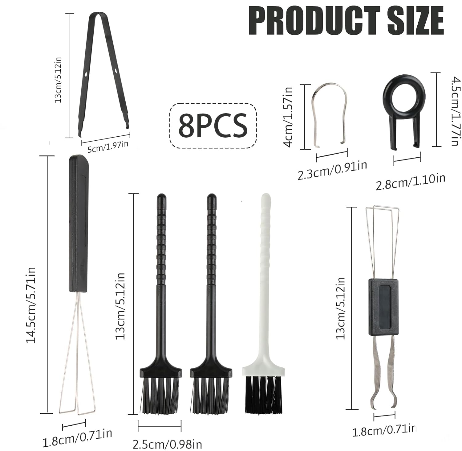Keycap Remover, Switch Puller Set with Precision Tweezers and Cle