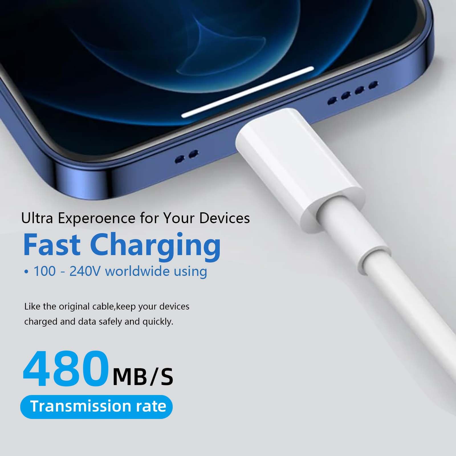 Cable Cord Iphone 16 17 Usb A To Usb C Cable For 17 Air/17 16 15 Pro Max ，Plus,