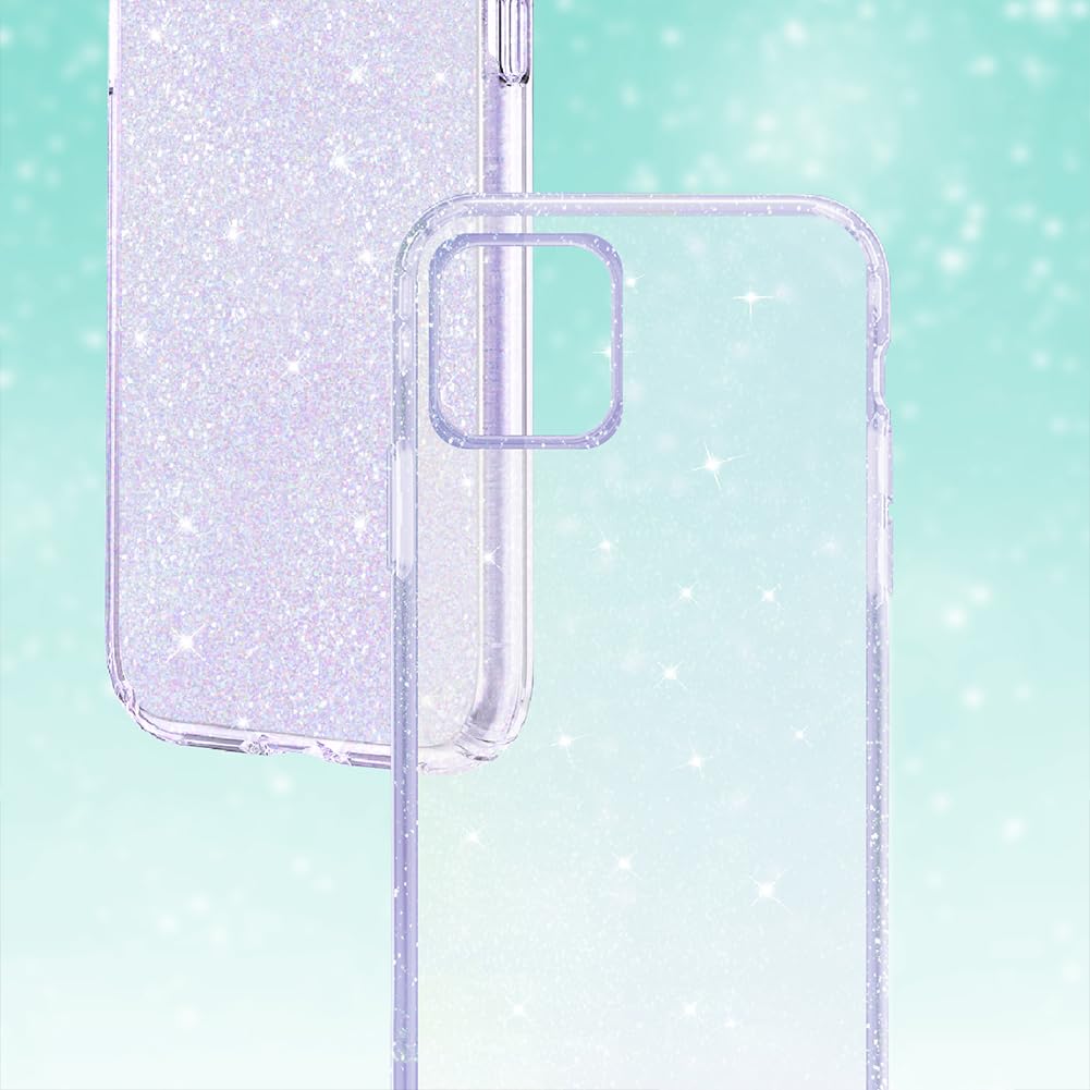 with iPhone 11 Case, Clear Glitter Sparkle Bling Anti-Scratch Shockpr