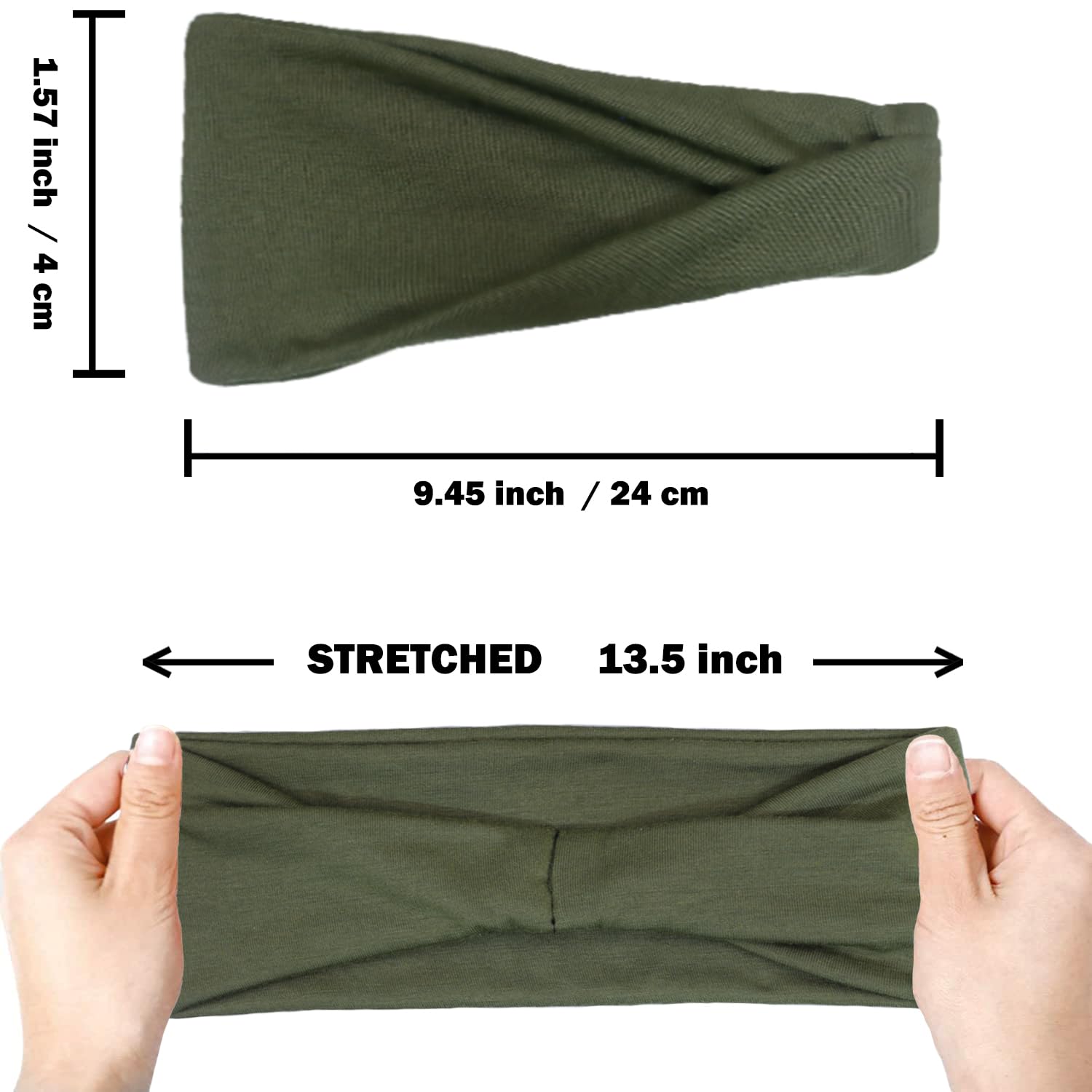 Headbands for Women, Non-Slip, Premium Stretchy Head Bands Hair Accessories,Wear