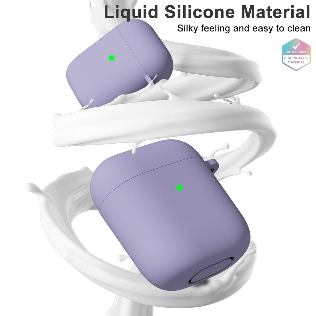 Airpods Case Cover, Silicone Airpods 2Nd Generation Case Cute Soft Tpu Rubber Ge