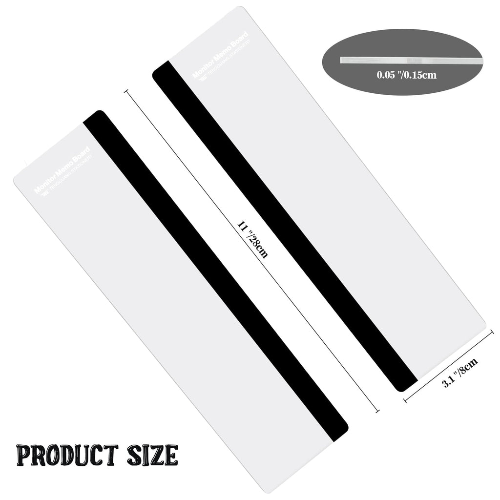 Desk Accessories 2Pcs Computer Monitor Memo Board Message Board Supplies For Wom