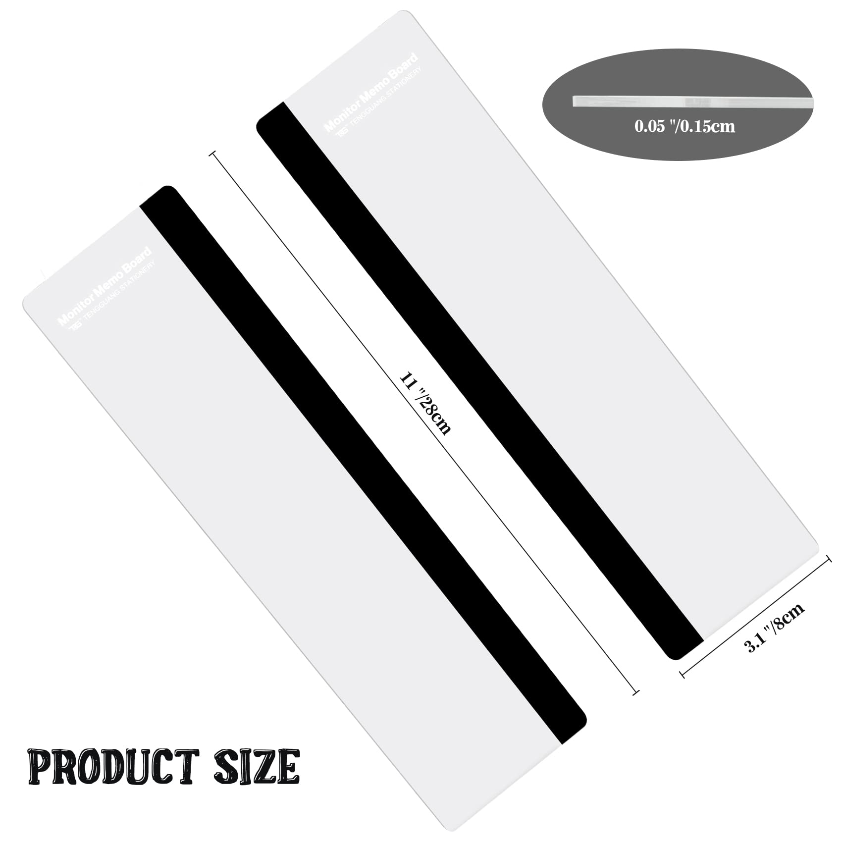 Desk Accessories 2Pcs Computer Monitor Memo Board Message Board Supplies For Wom