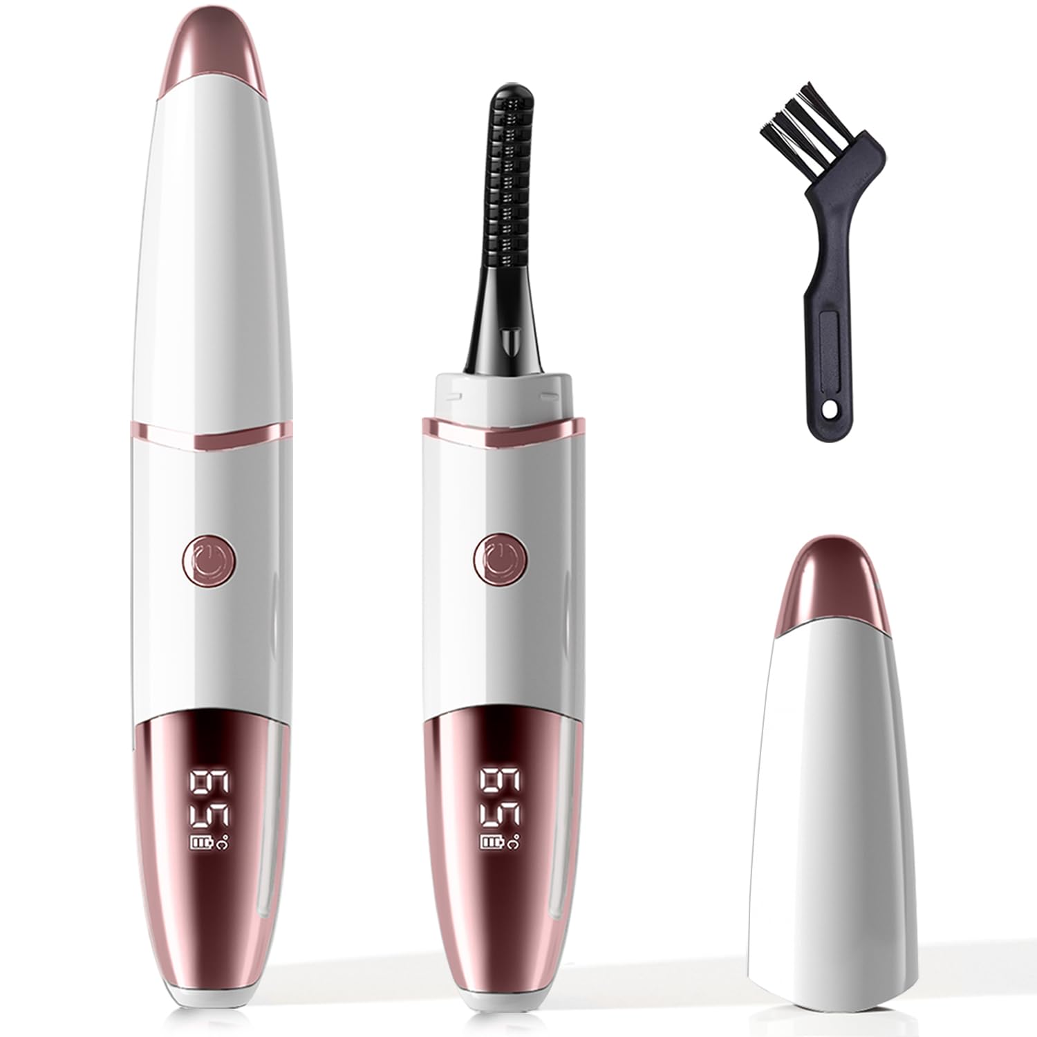 Heated Eyelash Curler — Heats in 10s, 24-Hour Lasting Curl, USB-C Rechargeable