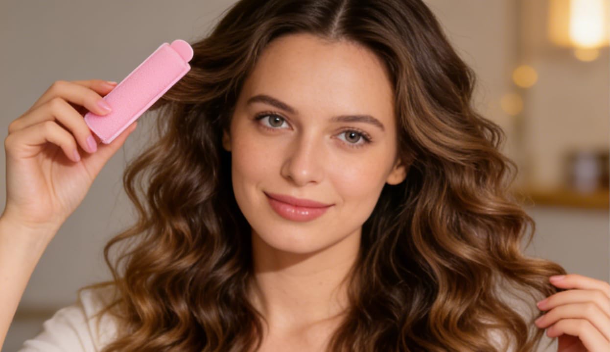Sponge Hair Rollers 14 Pack — 2.4" Soft Sleep-In Curlers for Heatless Curls & St