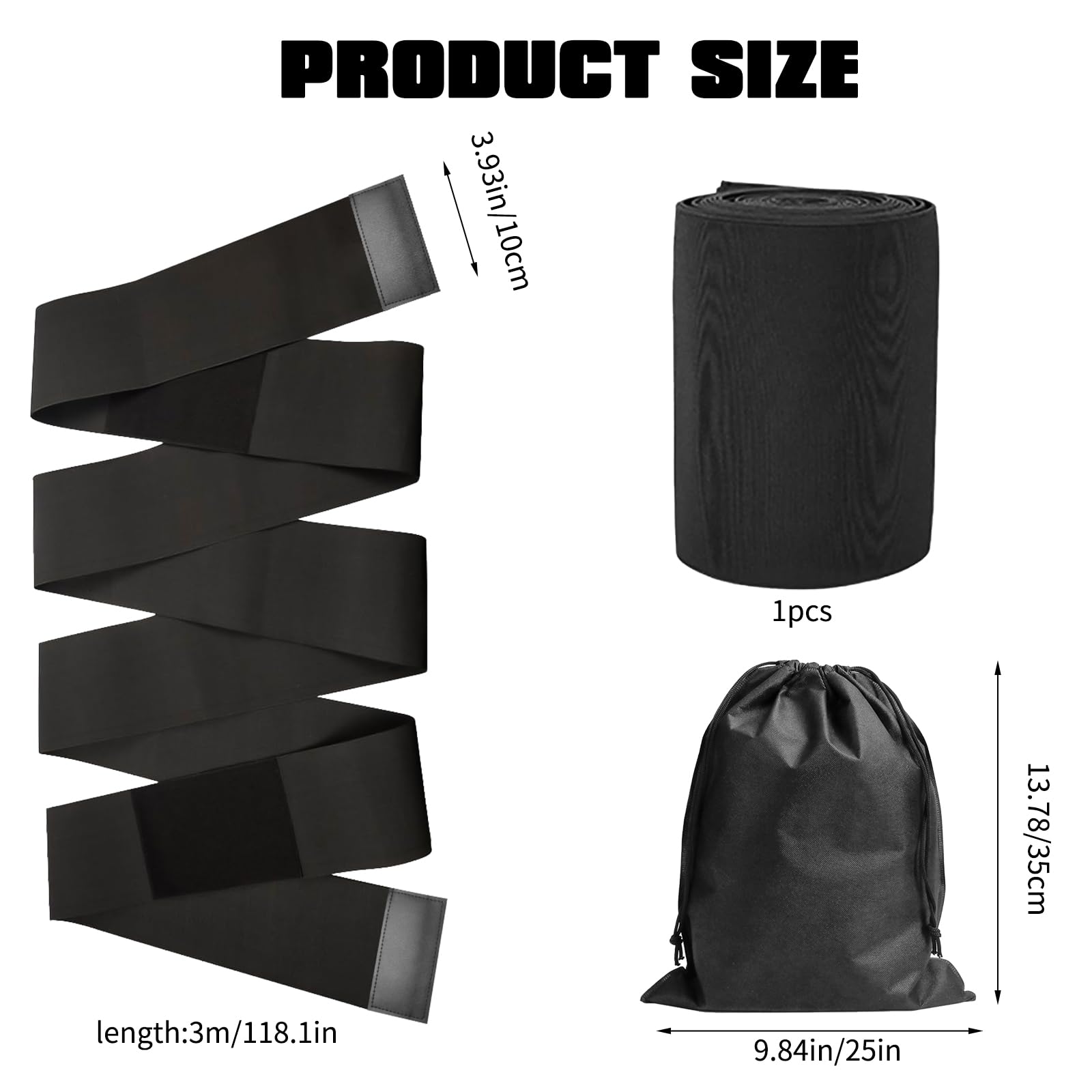 Waist Trainer, Wrap Waist Trainer for Women, Abdominal Binder 9.84 Ft Elast