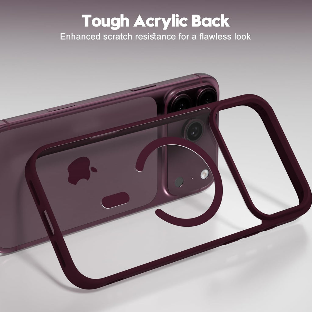 Iphone 17 Pro Case Clear Magnetic Magsafe, Cute Thin Slim Transparent Anti-Yello