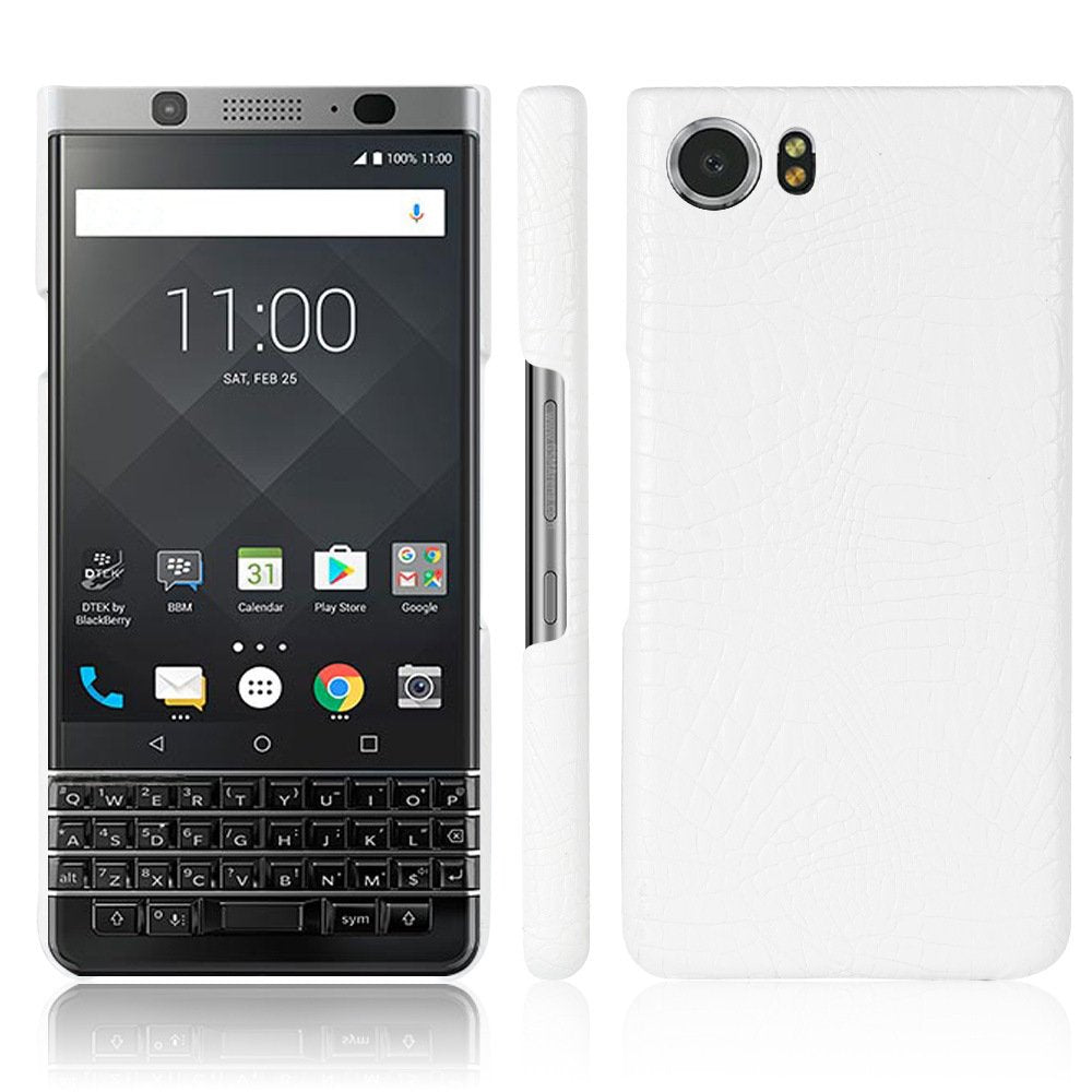 for BlackBerry Keyone ,Croco Premium PU Leather Protective Cases Simple Deu