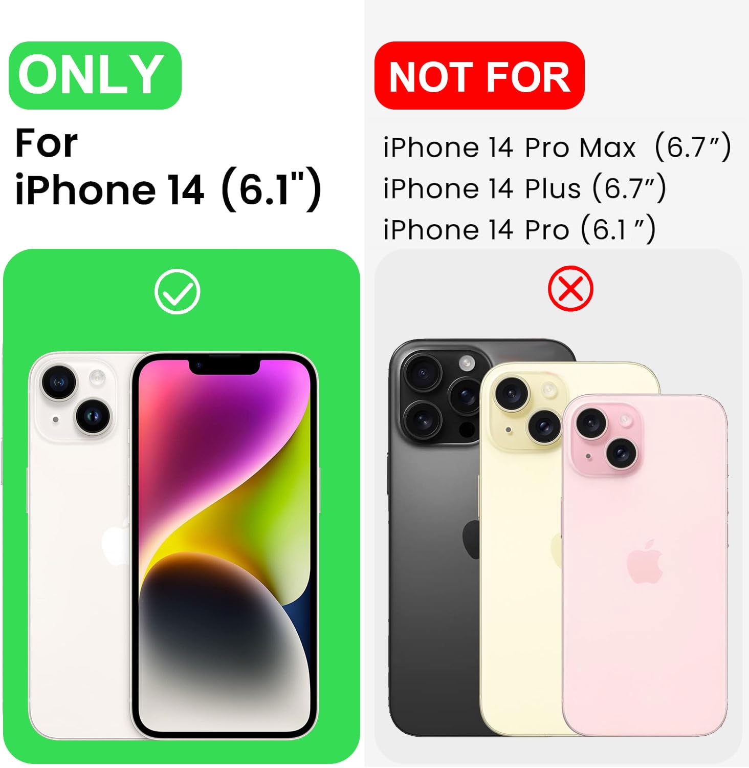 Designed For Iphone 14 Case, Premium Silicone With [Soft Anti-Scratch Microfiber