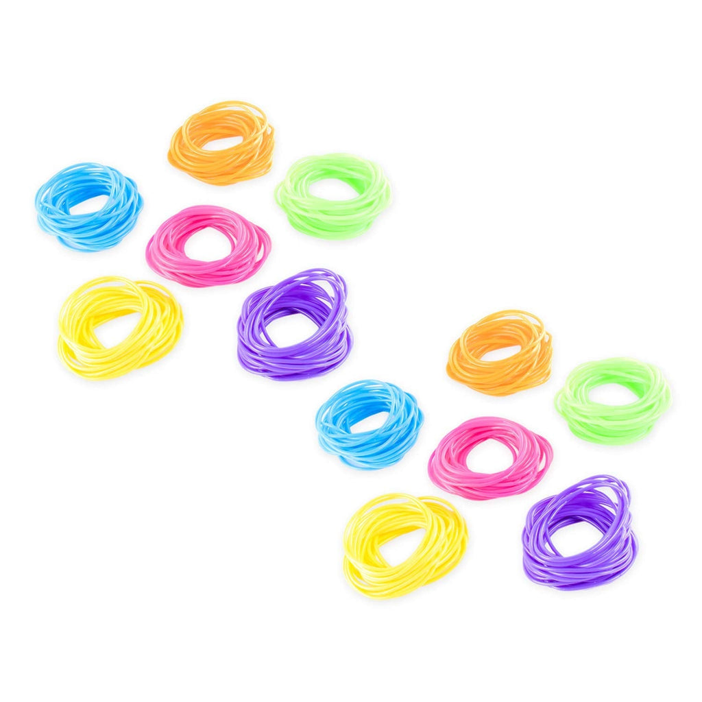Z Outlet 80s Colorful Retro Rock Pop Star Rainbow Diva Disco Jelly Neon Gel Stre