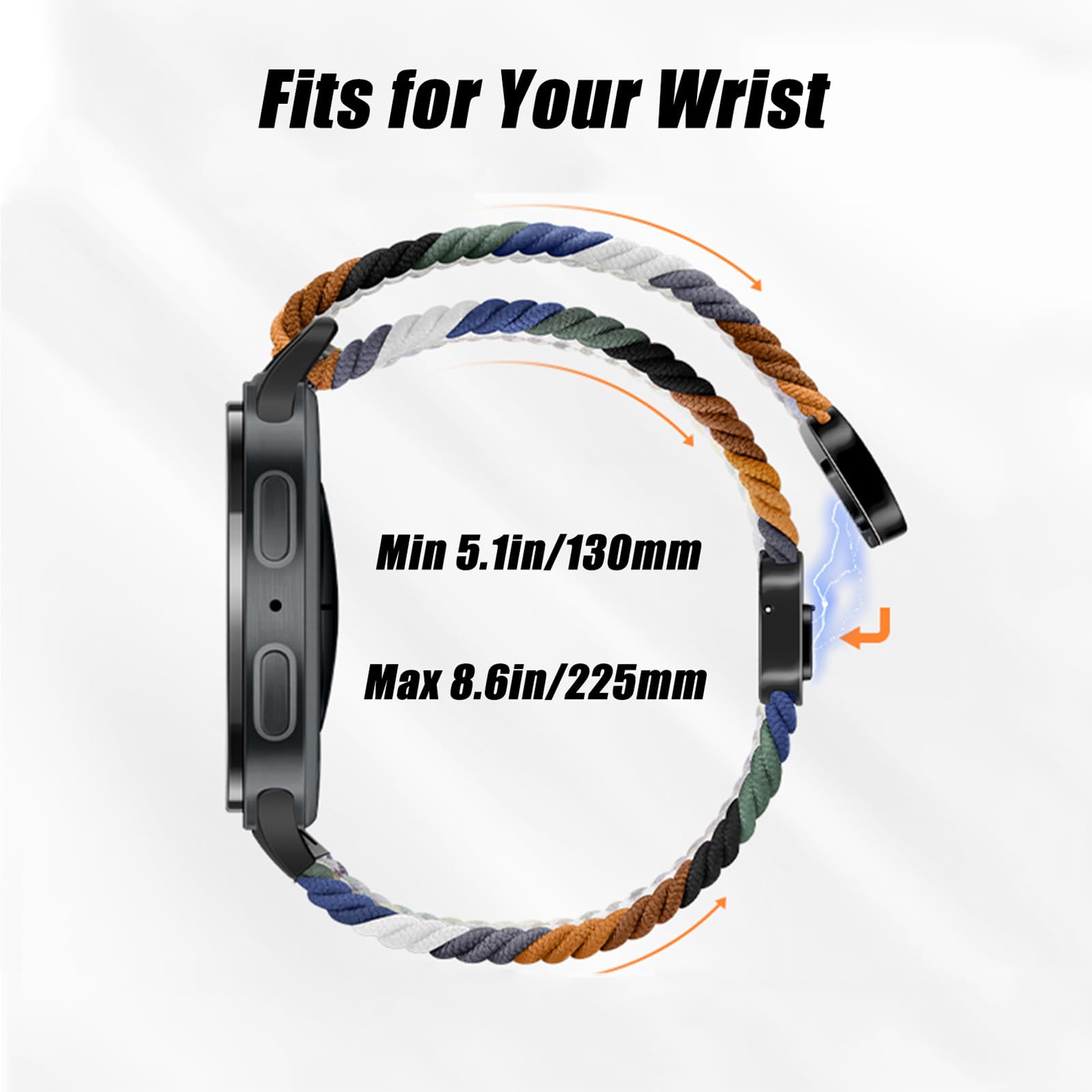 Magnetic Bands Compatible with Samsung Galaxy Watch 8 Band 40mm 44mm/Galaxy Watc