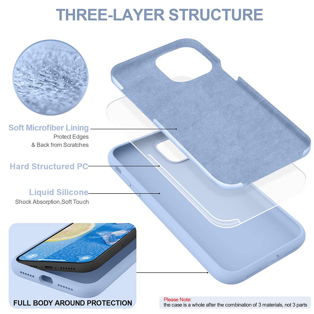 iPhone 11 Case [Cute Dragon Scale Series] Anti-Scratch Microfiber Liner, Sho